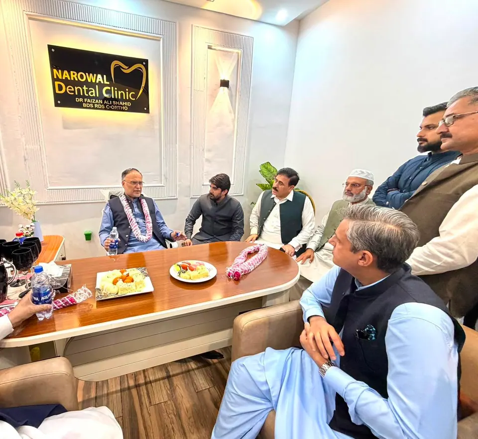Inauguration of Narowal Dental Clinic with Dr. Faizan and community members